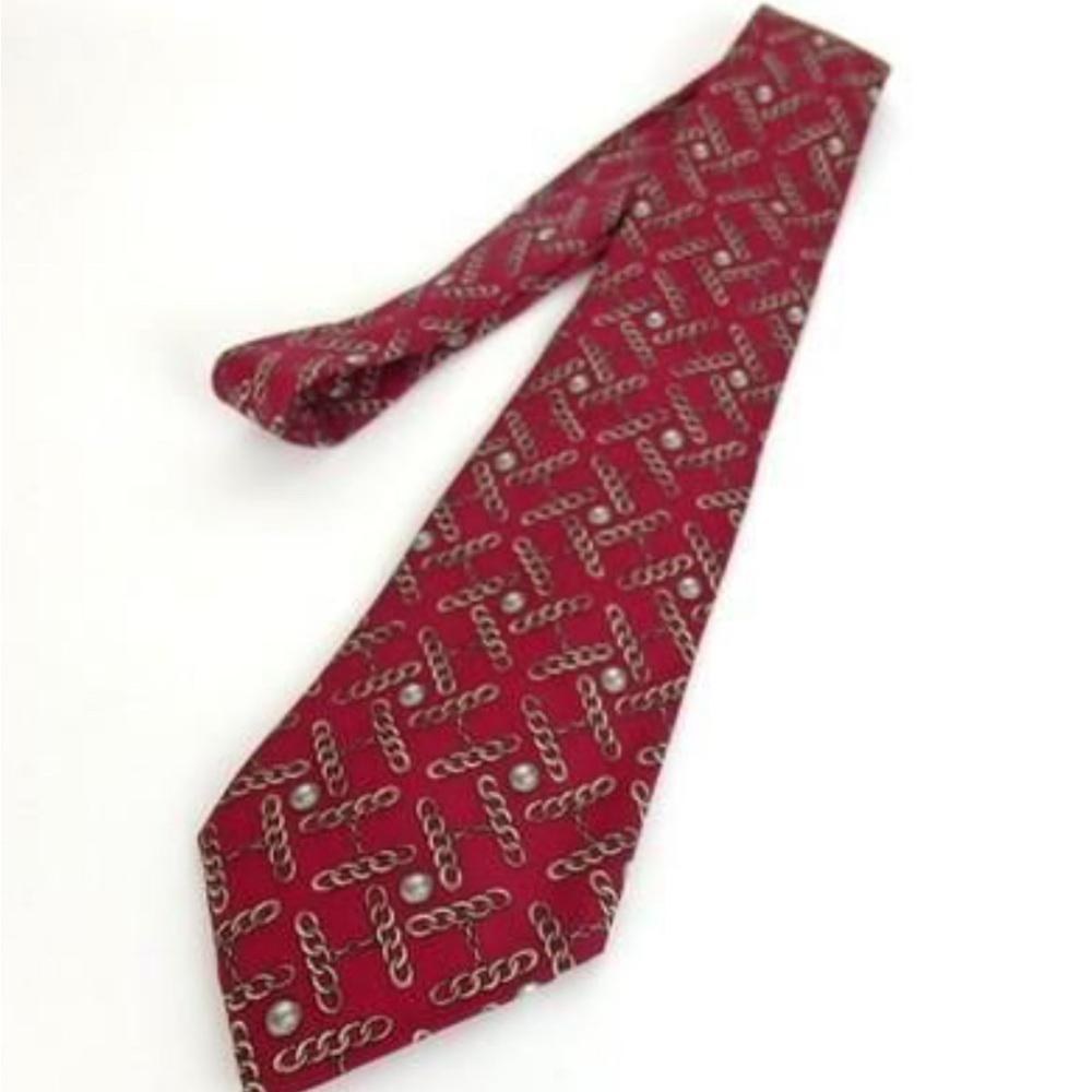CHANEL Silk Tie with Luxury Pattern; Box available - Picture 2 of 6